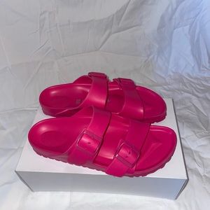 Pink Rubber Birkenstocks